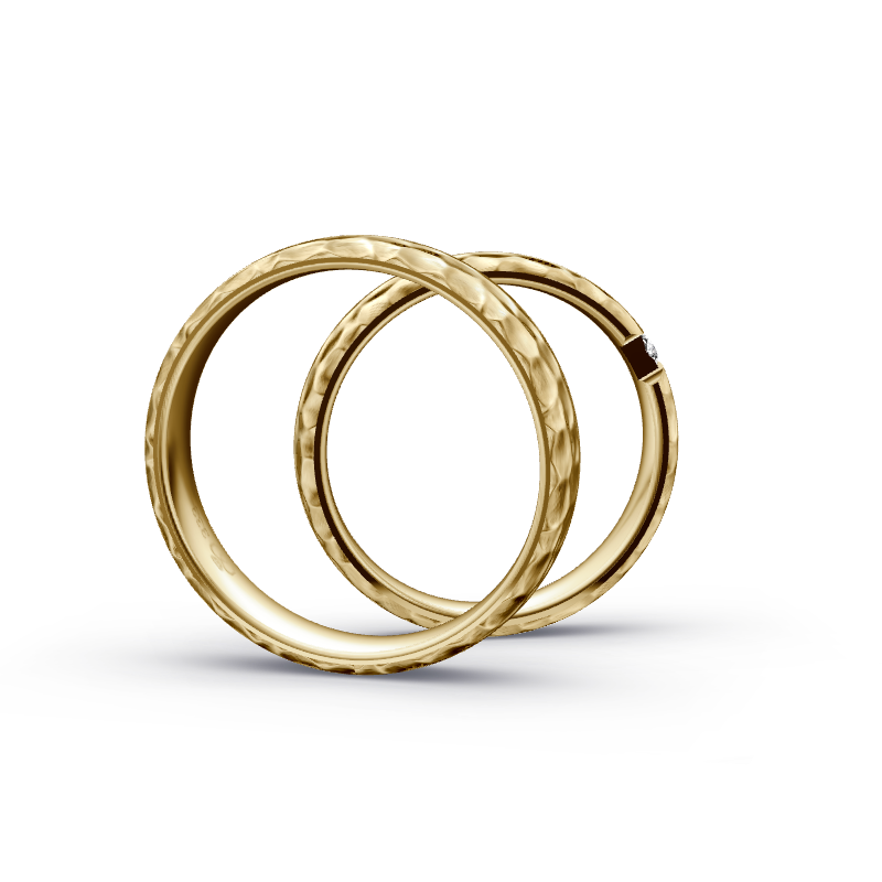 Miniaturbild: Trauringe TL3990 - Gelbgold (Kies) | Eheringe aus Gold