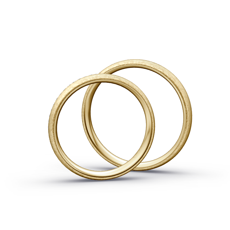 Miniaturbild: Trauringe TL8508 - Gelbgold (Eismatt) | Eheringe aus Gold