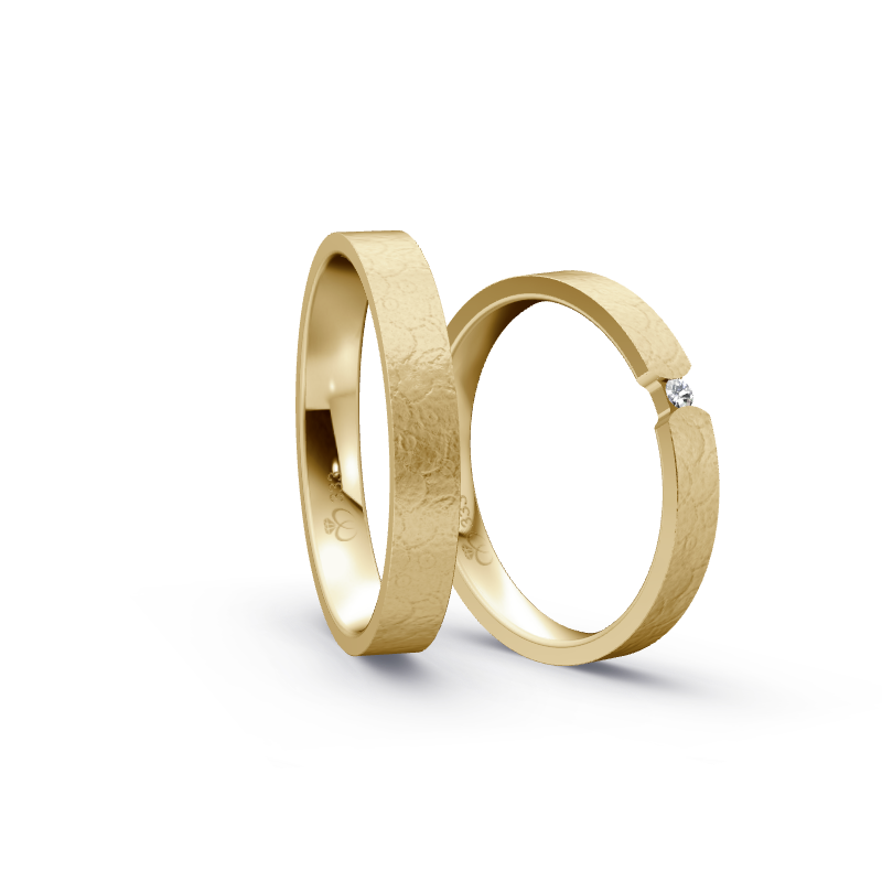 Miniaturbild: Trauringe TL5315 - Gelbgold (Kreismatt) | Eheringe aus Gold