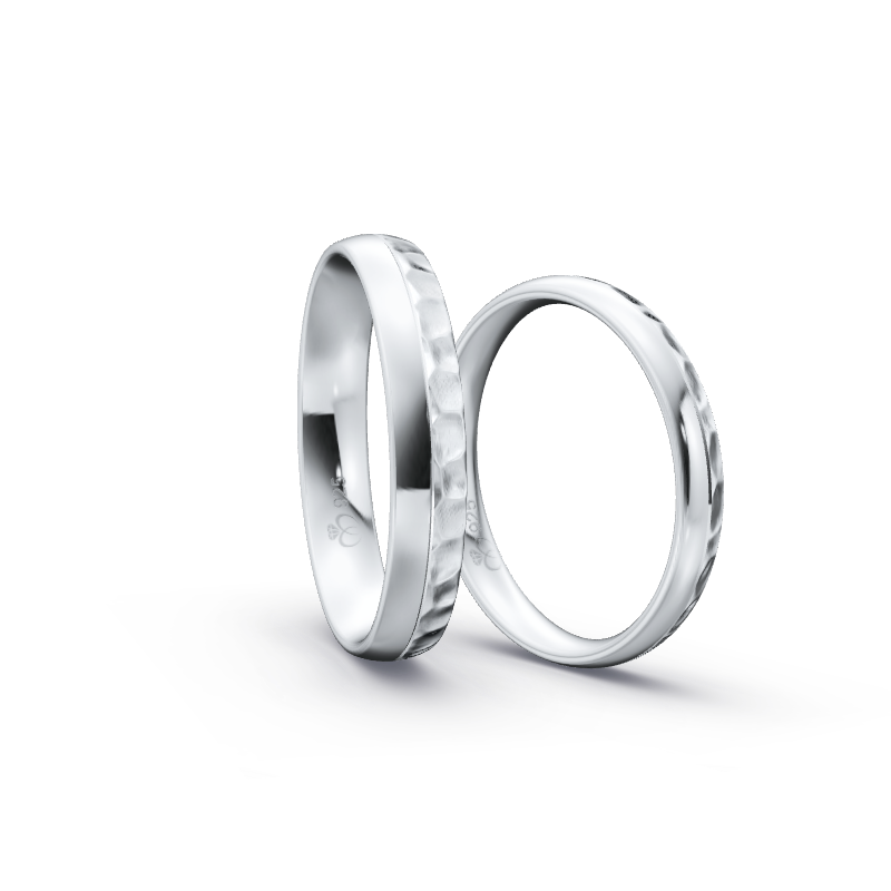 Miniaturbild: Ringpaar TL1233 - Silber