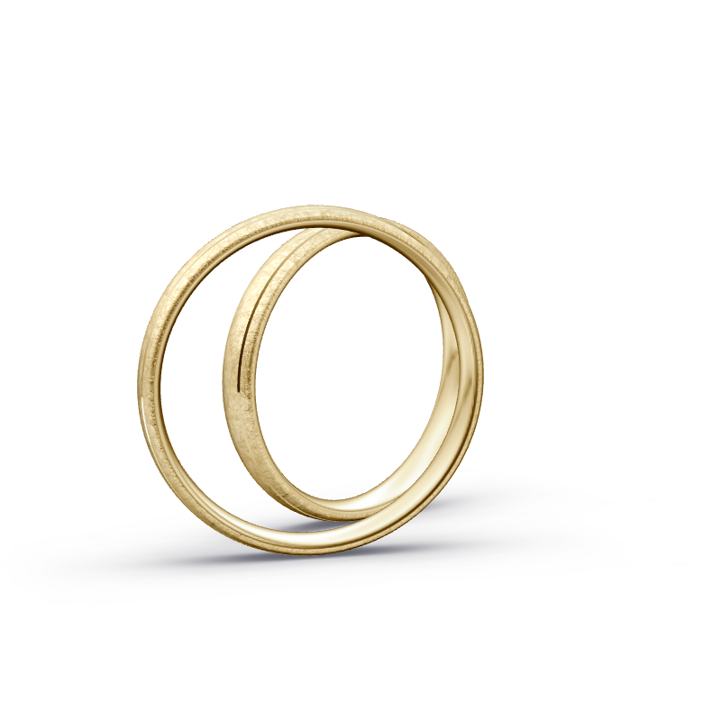 Miniaturbild: Trauringe TL8990 - Gelbgold (Eismatt) | Eheringe aus Gold