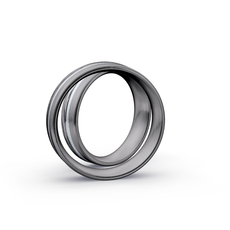 Miniaturbild: Trauringe TL1337 - Tantal/Platin