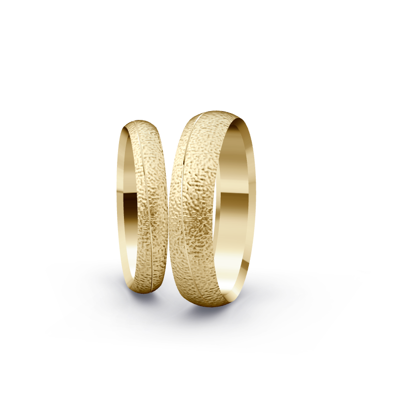 Miniaturbild: Trauringe TL8129 - Gelbgold (Frost) | Eheringe aus Gold