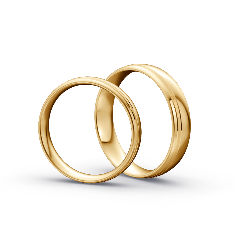 Miniaturbild: Trauringe TL9361 - Sattgelb-Gold