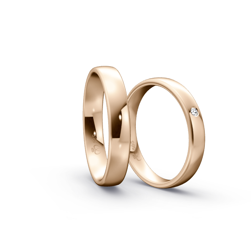 Miniaturbild: Trauringe TL1531 - Roségold (Poliert) | Eheringe aus Gold