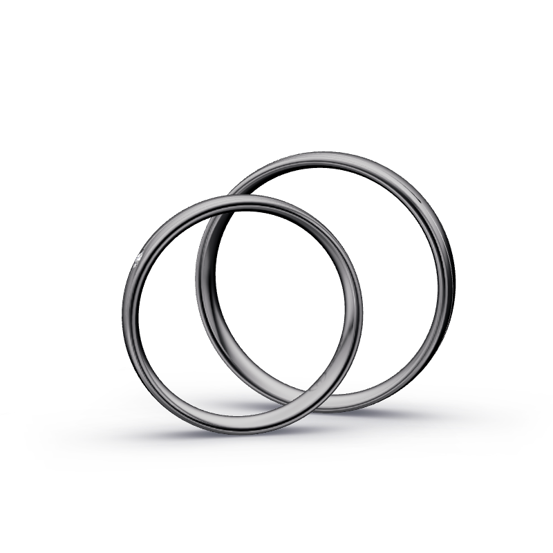 Miniaturbild: Trauringe TL9434 - Tantal (Poliert) | 999er Tantal Ring
