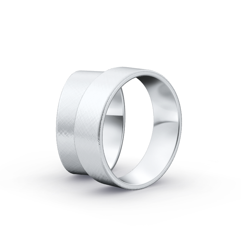 Miniaturbild: Ringpaar TL4296 - Silber