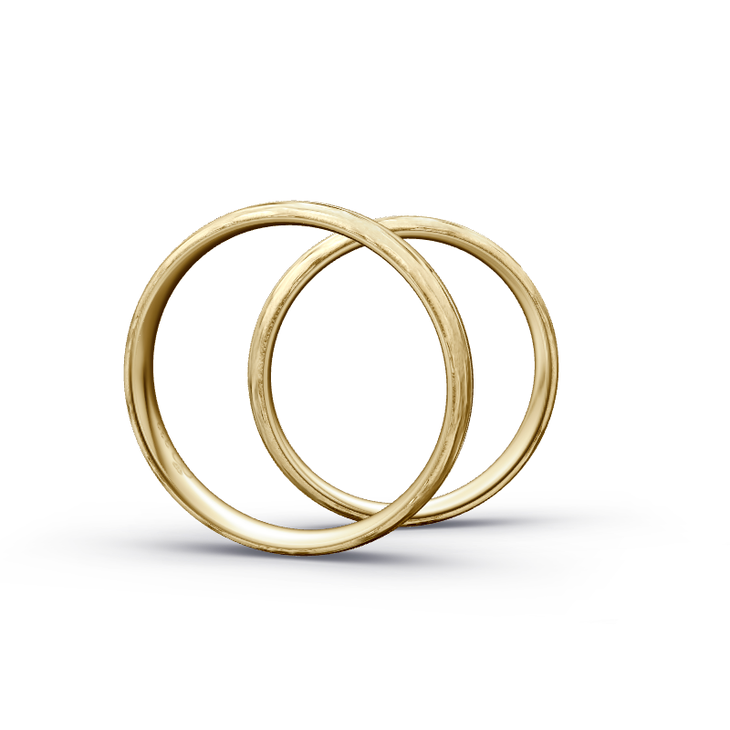 Miniaturbild: Trauringe TL3759 - Gelbgold (Wasserfall / poliert) | Eheringe aus Gold