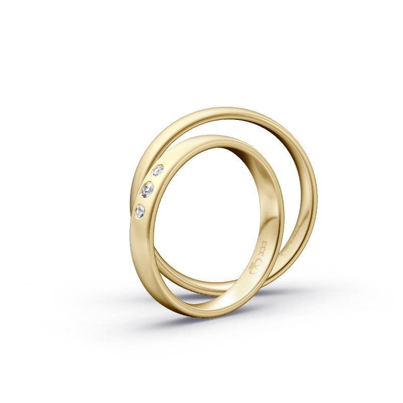 Miniaturbild: Trauringe TL4265 - Gelbgold (Sandmatt fein) | Eheringe aus Gold