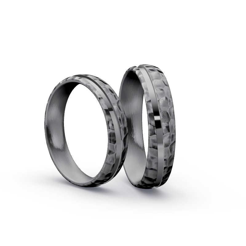 Miniaturbild: Trauringe TL5960 - Tantal (Kies / Poliert) | 999er Tantal Ring