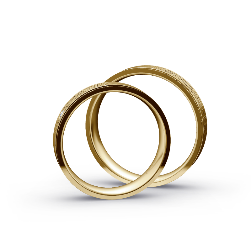 Miniaturbild: Trauringe TL4122 - Gelbgold (Poliert) | Eheringe aus Gold