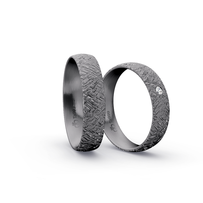 Miniaturbild: Trauringe TL9057 - Tantal (Finnenschlag kreuz) | 999er Tantal Ring