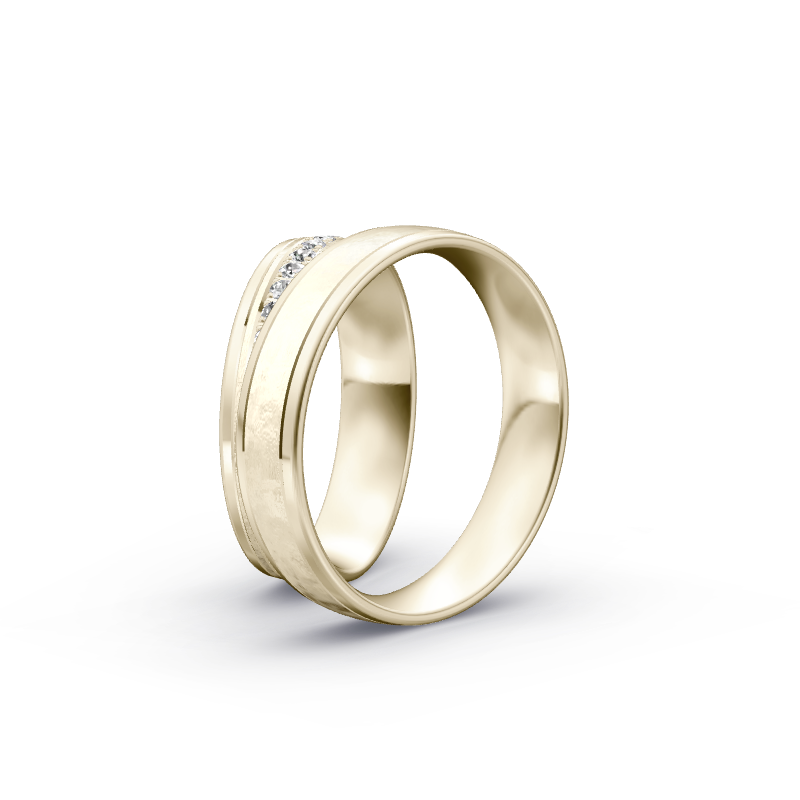 Miniaturbild: Trauringe TL8001 - Chamois (Altweißgold)