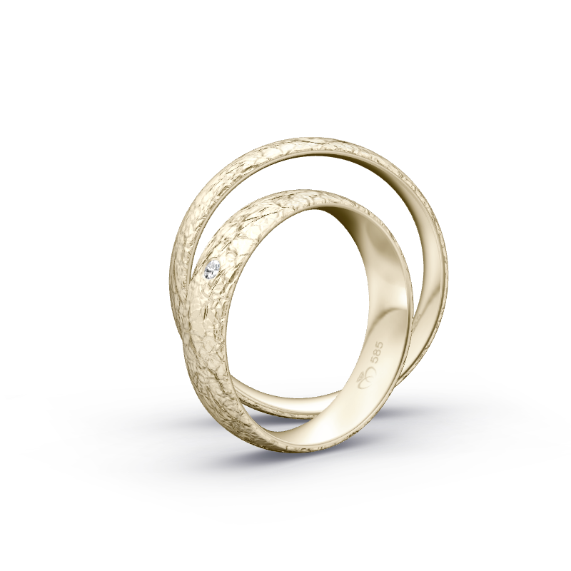 Miniaturbild: Trauringe TL7726 - Chamois (Altweißgold)