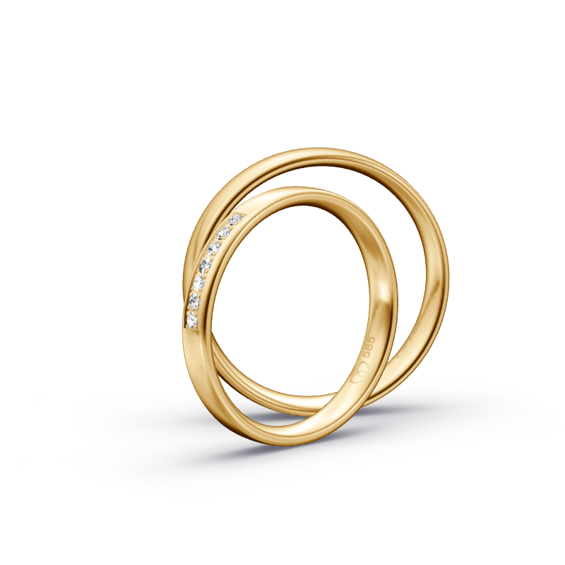Miniaturbild: Trauringe TL9429 - Sattgelb-Gold