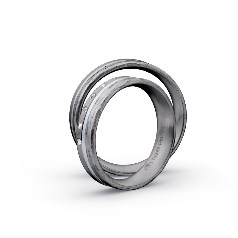 Miniaturbild: Trauringe TL1337 - Tantal/Platin