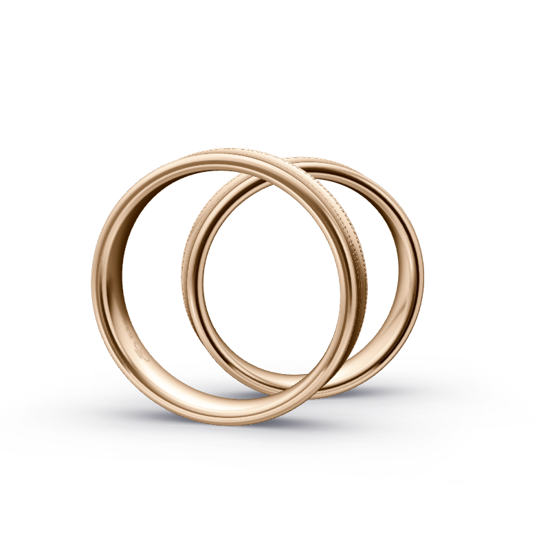 Miniaturbild: Trauringe TL9297 - Roségold (Poliert) | Eheringe aus Gold