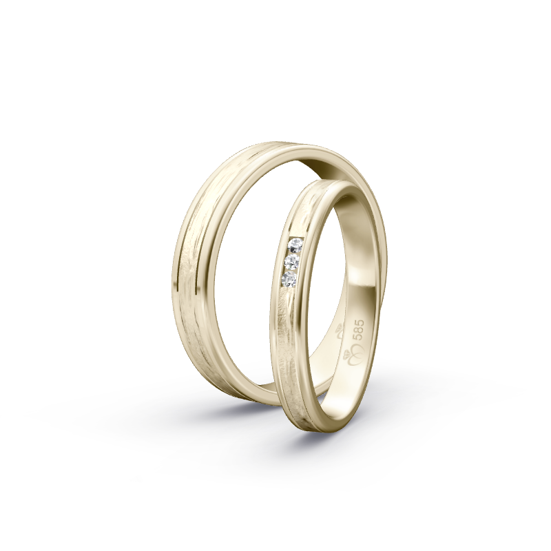 Miniaturbild: Trauringe TL8012 - Chamois (Altweißgold)
