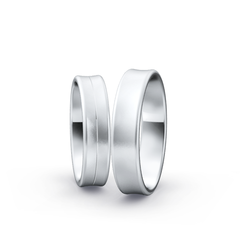 Miniaturbild: Ringpaar TL9877 - Silber