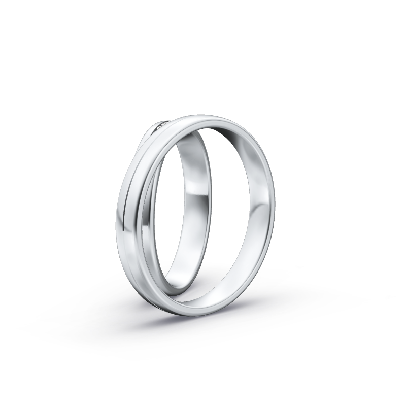 Miniaturbild: Ringpaar TL9969 - Silber