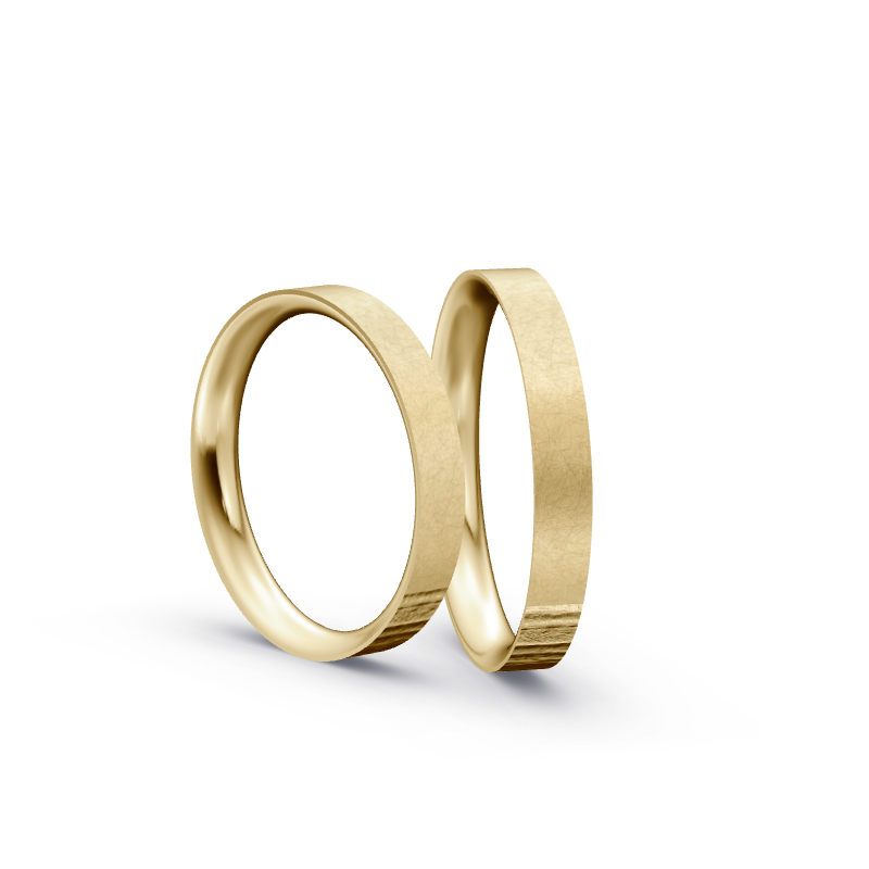 Miniaturbild: Trauringe TL1349 - Gelbgold (Relief) | Eheringe aus Gold