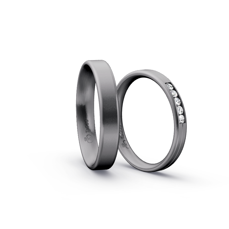 Miniaturbild: Trauringe TL8020 - Tantal (Sandmatt fein) | 999er Tantal Ring