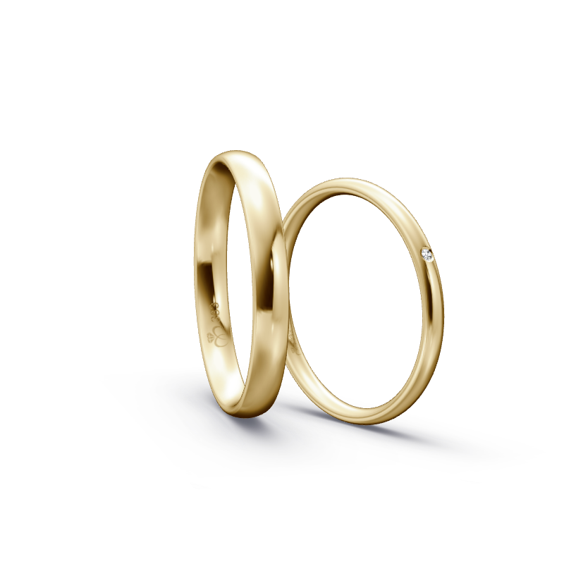 Miniaturbild: Trauringe TL8061 - Gelbgold (Poliert) | Eheringe aus Gold