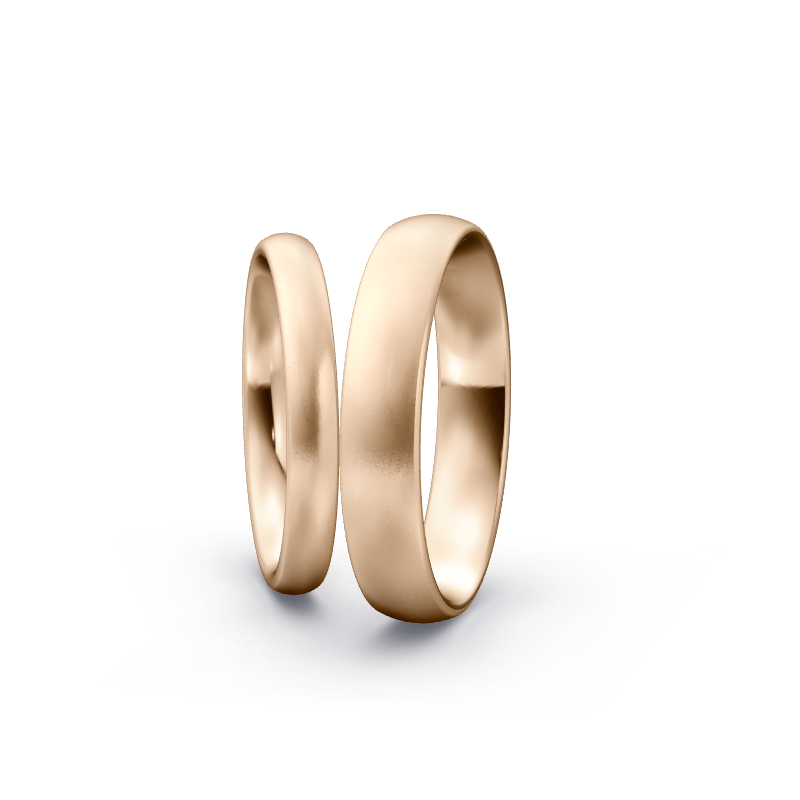 Miniaturbild: Trauringe TL1558 - Roségold (Sandmatt fein) | Eheringe aus Gold