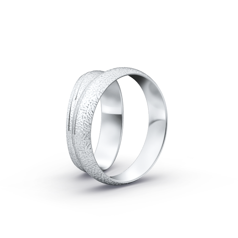 Miniaturbild: Ringpaar TL9643 - Silber