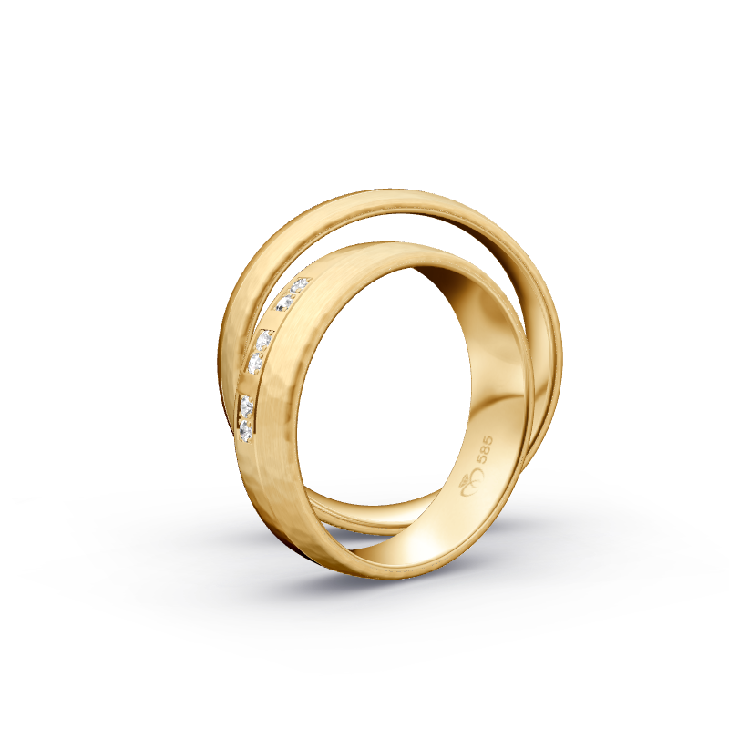 Miniaturbild: Trauringe TL9732 - Sattgelb-Gold