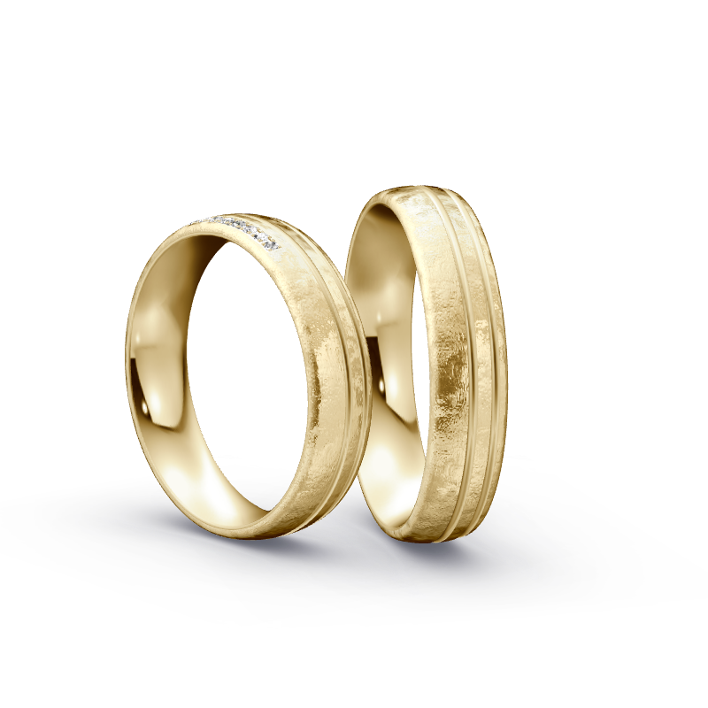 Miniaturbild: Trauringe TL7866 - Gelbgold (Spezialeismatt) | Eheringe aus Gold