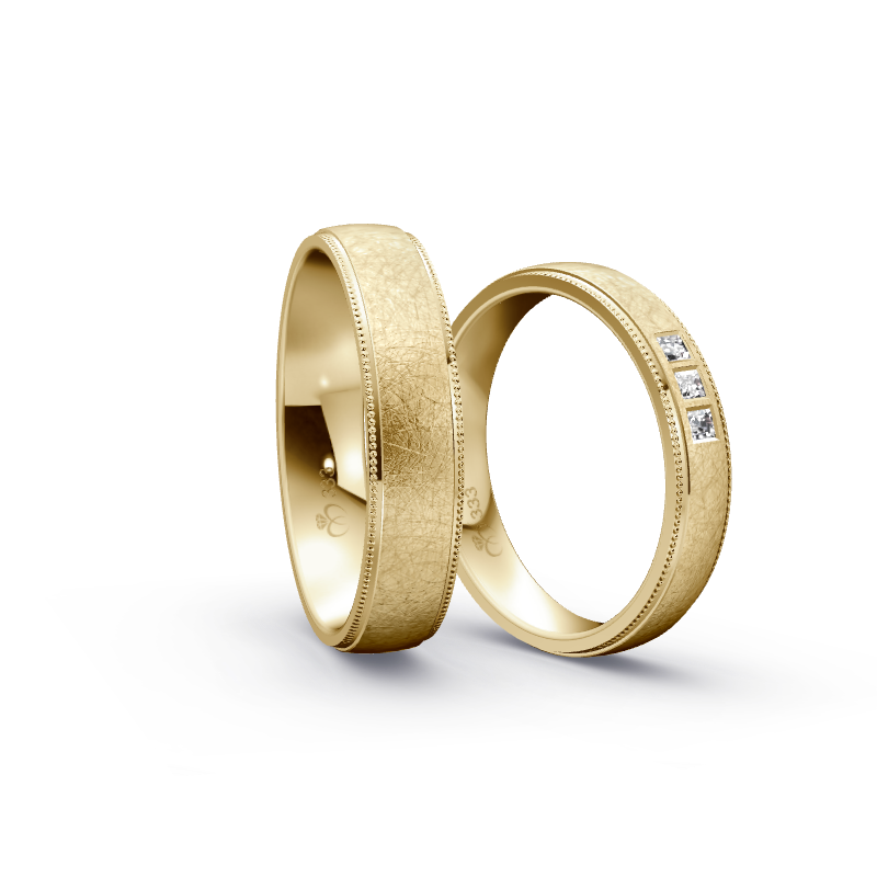 Miniaturbild: Trauringe TL2466 - Gelbgold (Eismatt) | Eheringe aus Gold