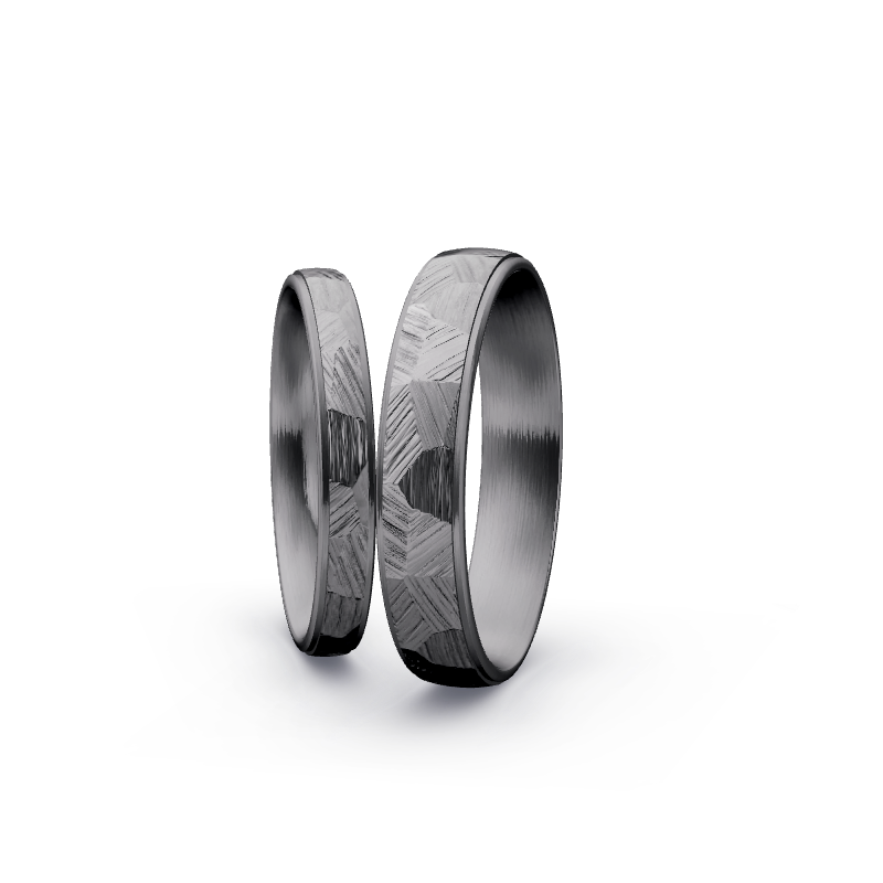 Miniaturbild: Trauringe TL2106 - Tantal (Poliert / Fels) | 999er Tantal Ring