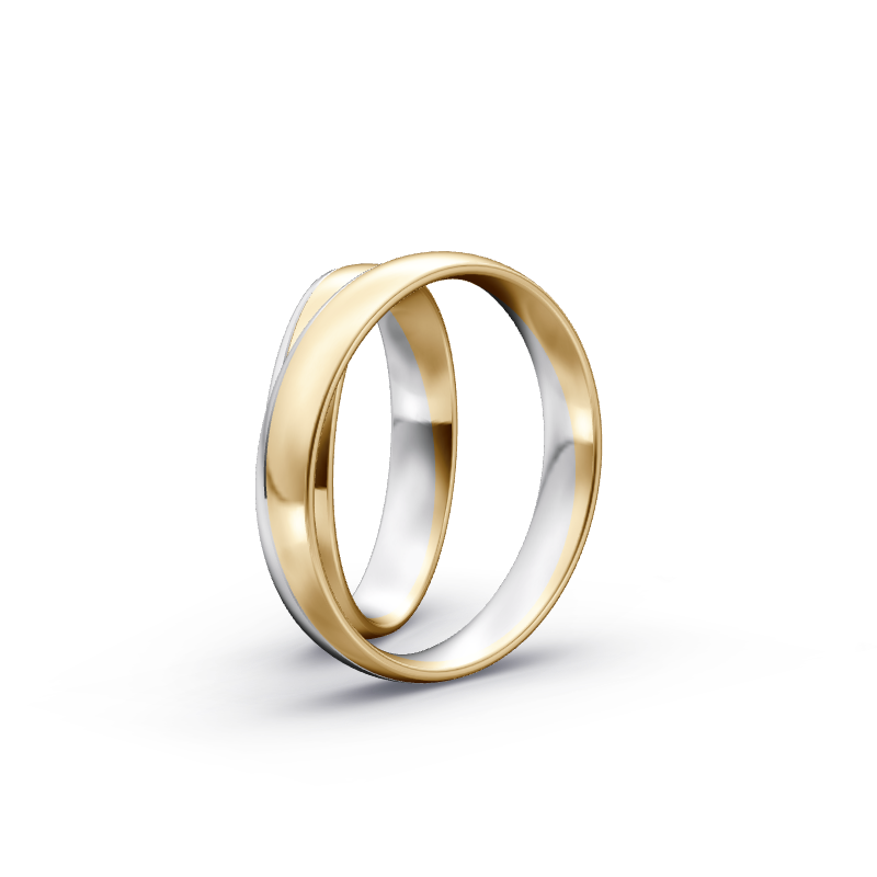 Miniaturbild: Trauringe TL7396 - Gelbgold/Weißgold