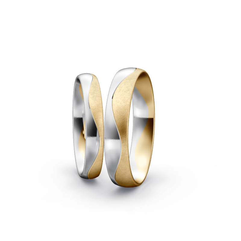 Miniaturbild: Trauringe TL4126 - Gelbgold/Weißgold