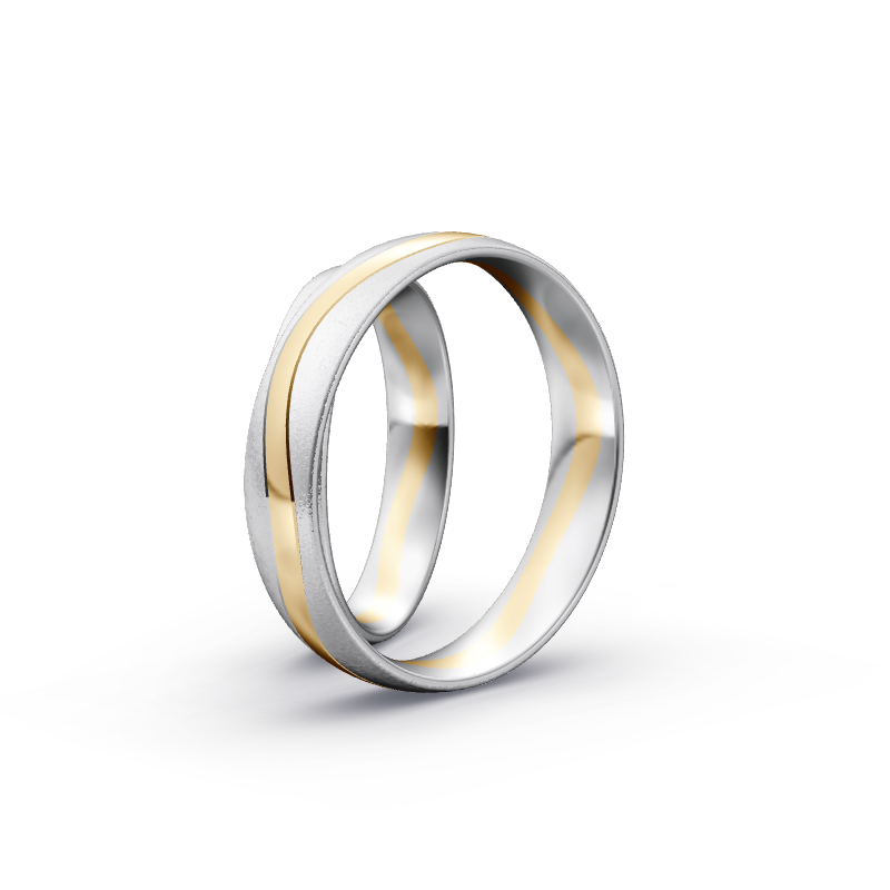 Miniaturbild: Trauringe TL3678 - Gelbgold/Weißgold