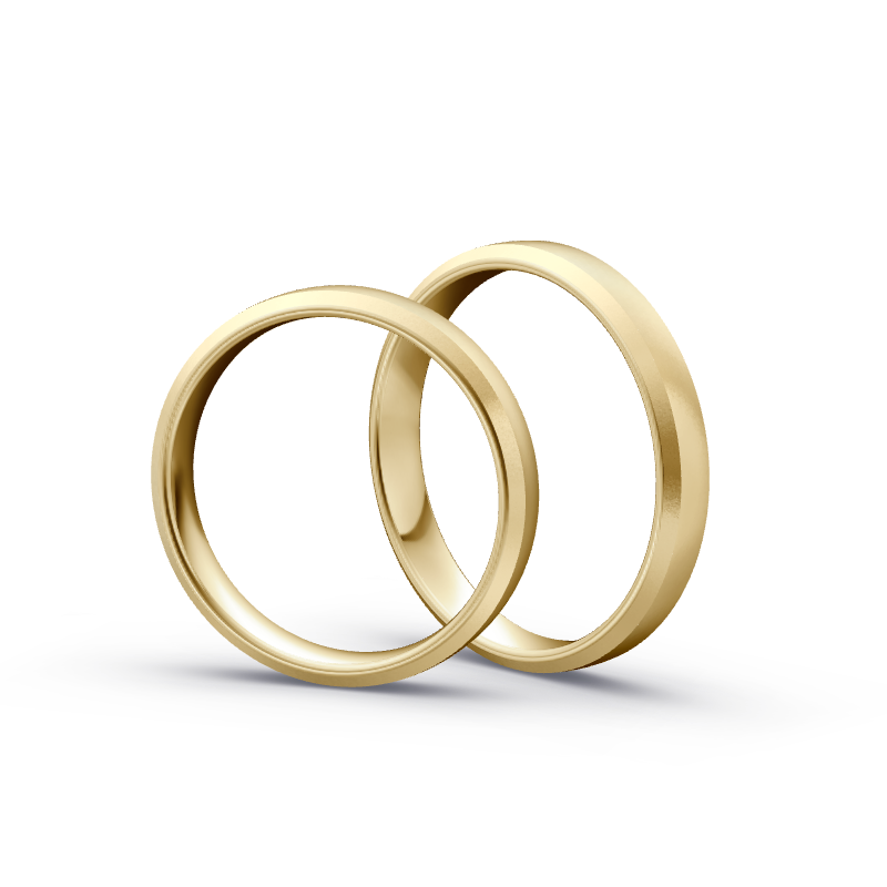 Miniaturbild: Trauringe TL3890 - Gelbgold (Sandmatt fein) | Eheringe aus Gold