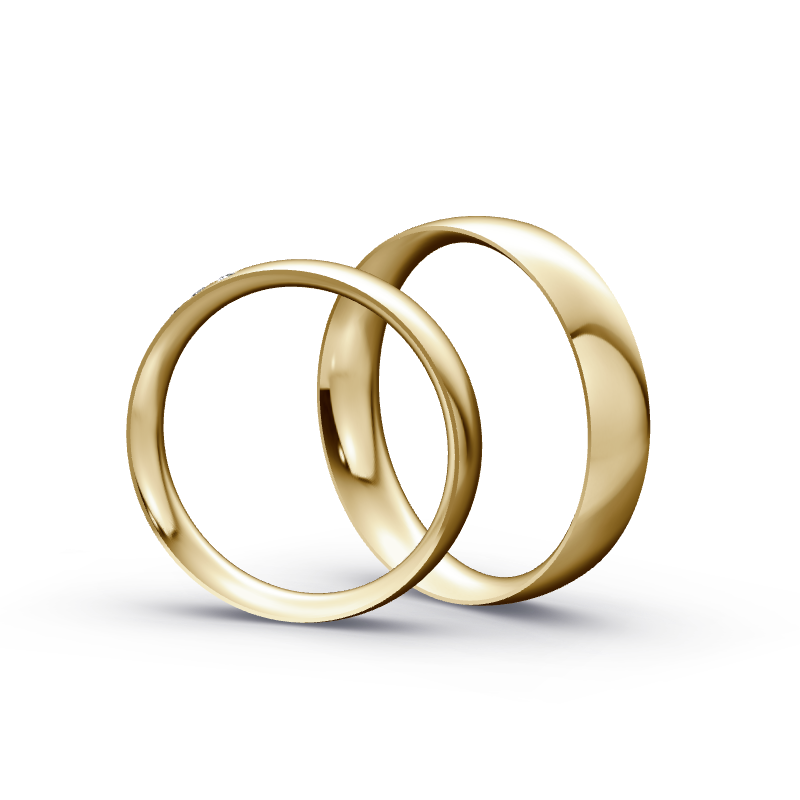 Miniaturbild: Trauringe TL9422 - Gelbgold (Poliert) | Eheringe aus Gold