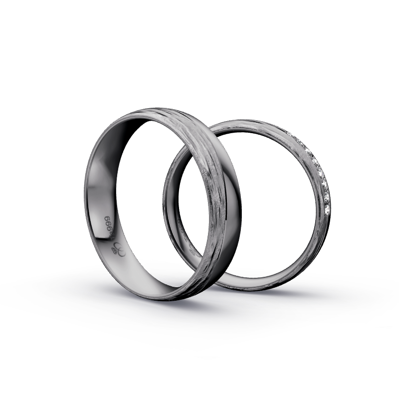 Miniaturbild: Trauringe TL3366 - Tantal (Wasserfall / Poliert) | 999er Tantal Ring