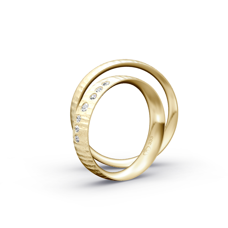 Miniaturbild: Trauringe TL8962 - Gelbgold (Relief) | Eheringe aus Gold