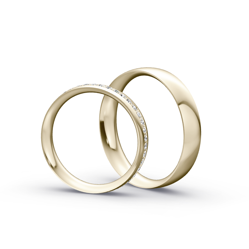 Miniaturbild: Trauringe TL7677 - Chamois (Altweißgold)