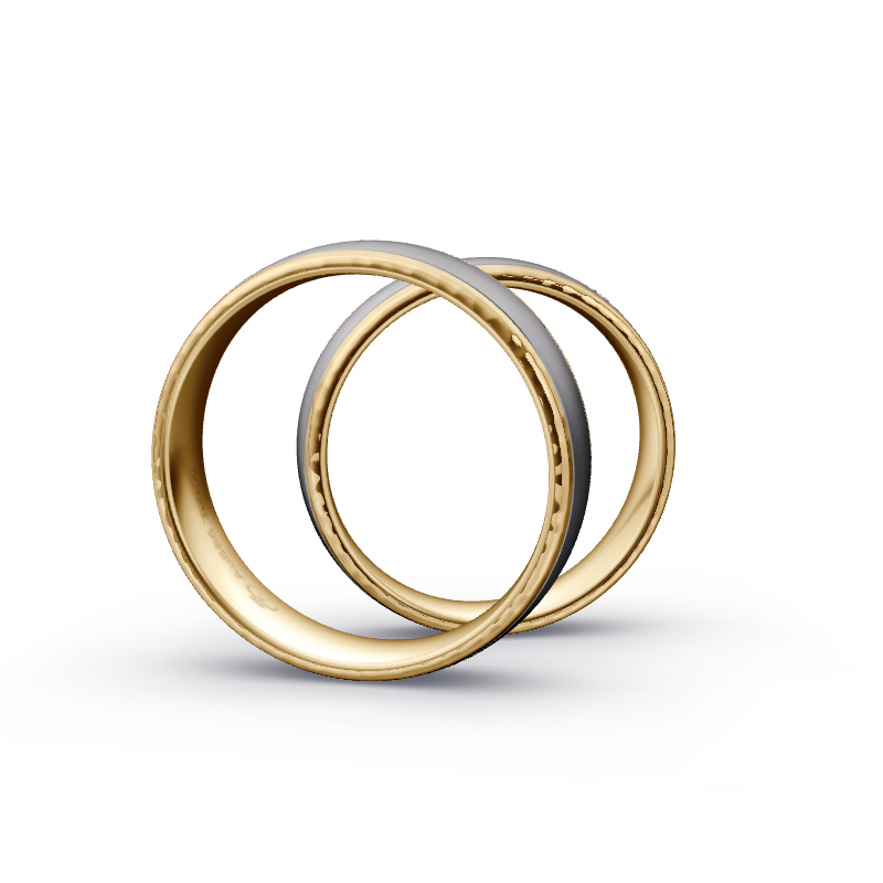 Miniaturbild: Trauringe TL4918 - Tantal/Gelbgold
