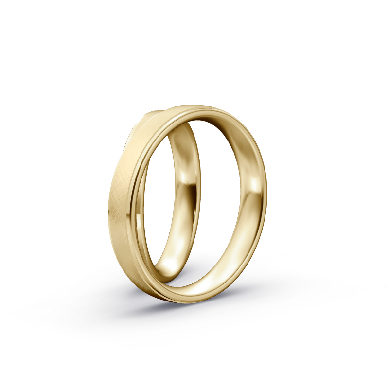 Miniaturbild: Trauringe TL6019 - Gelbgold (Kreuzmatt) | Eheringe aus Gold