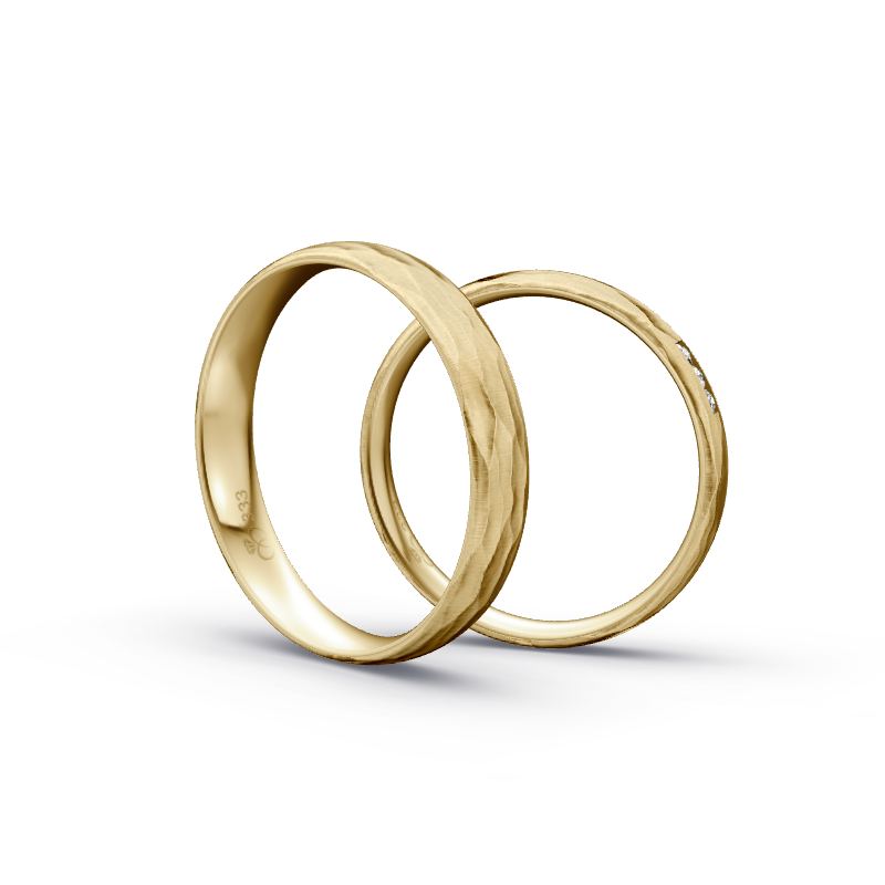 Miniaturbild: Trauringe TL5832 - Gelbgold (Relief längs) | Eheringe aus Gold