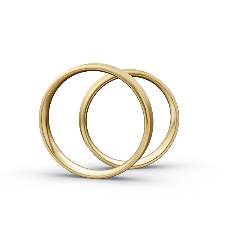 Miniaturbild: Trauringe TL7990 - Gelbgold (Strichmatt) | Eheringe aus Gold