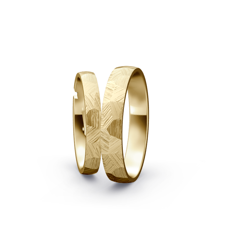 Miniaturbild: Trauringe TL8031 - Gelbgold (Fels) | Eheringe aus Gold