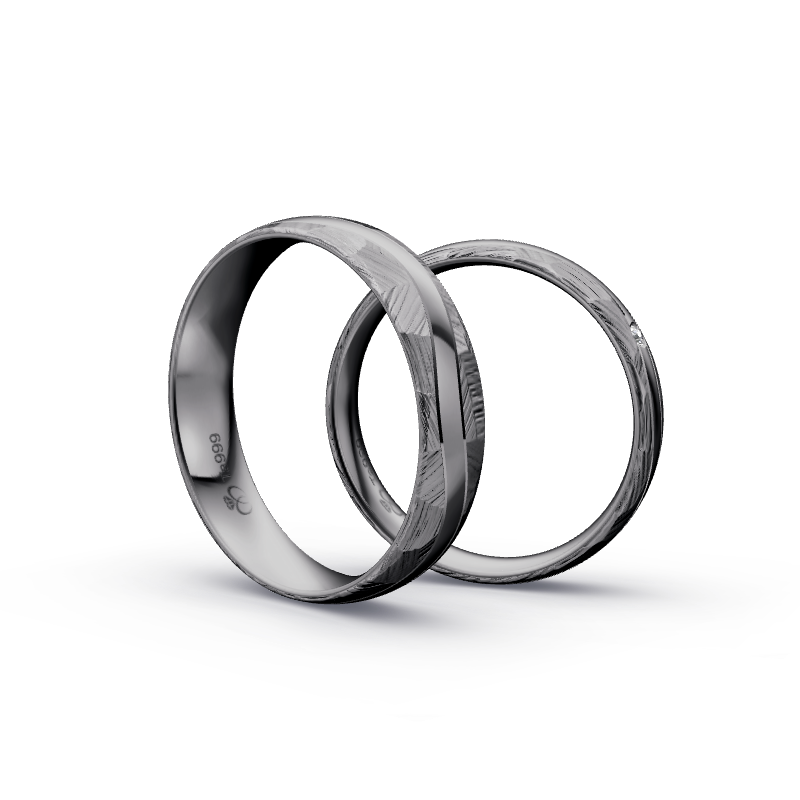 Miniaturbild: Trauringe TL1094 - Tantal (Poliert / Fels) | 999er Tantal Ring