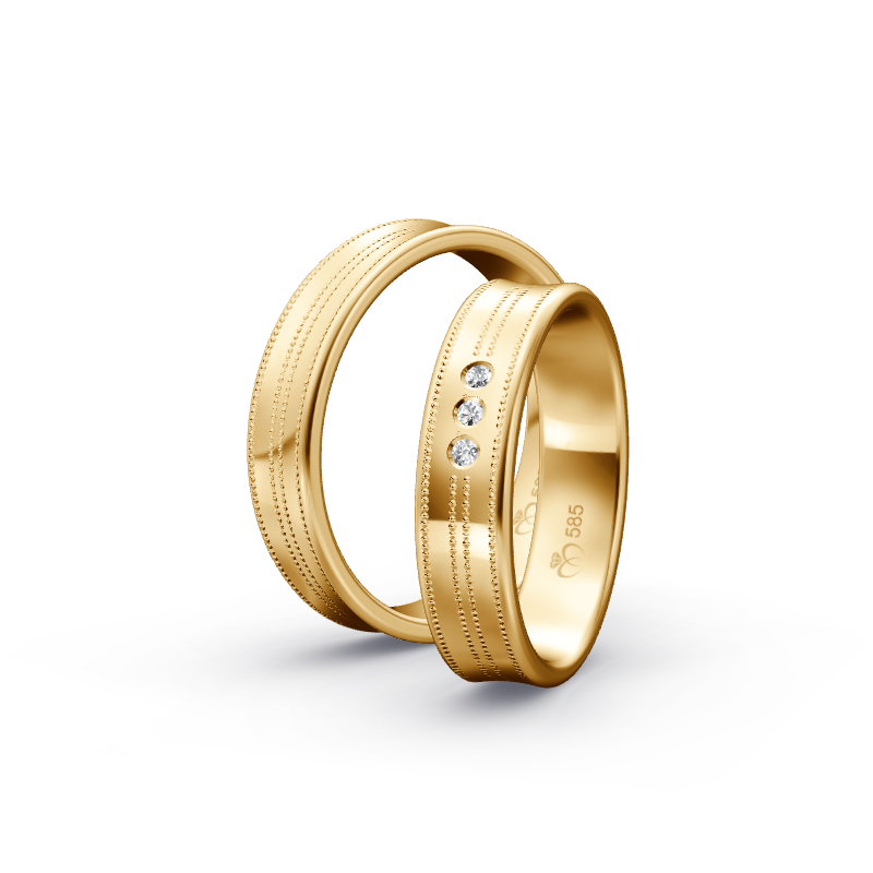 Miniaturbild: Trauringe TL6756 - Sattgelb-Gold