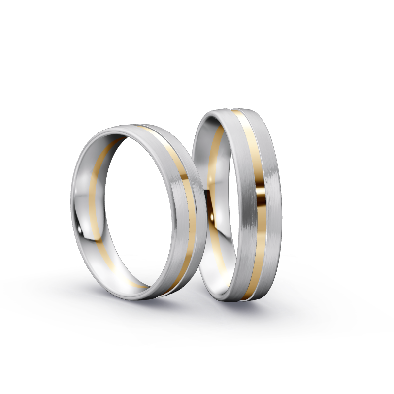 Miniaturbild: Trauringe TL9244 - Gelbgold/Weißgold