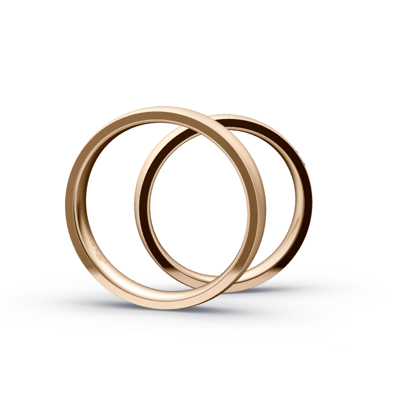 Miniaturbild: Trauringe TL3502 - Roségold (Sandmatt fein) | Eheringe aus Gold